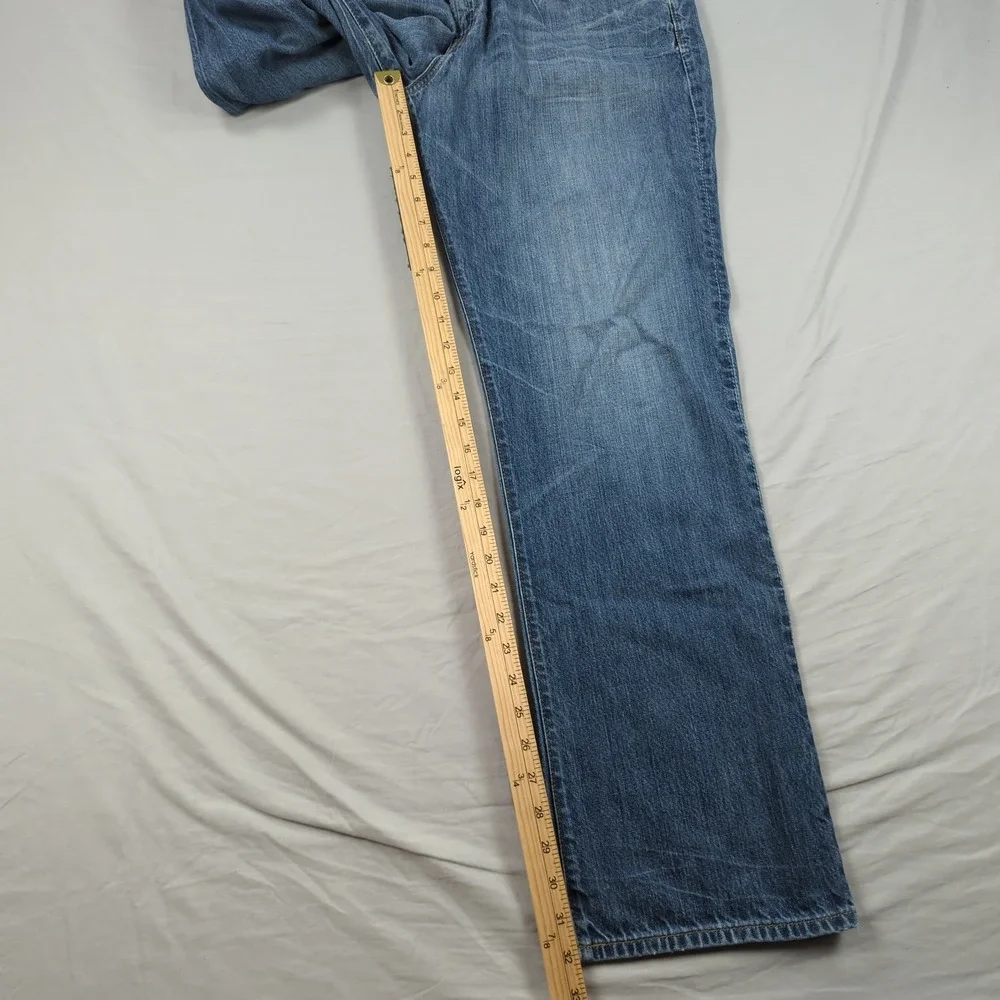 Gap Jeans‎ Mens 35x32 Blue 1969 Standard Distressed Casual Preppy Faded